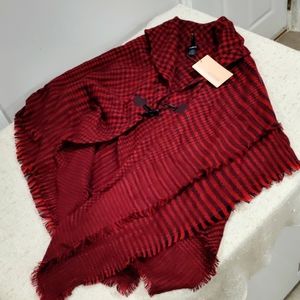 NWT- Altare Modena wrap shawl, burgundy.